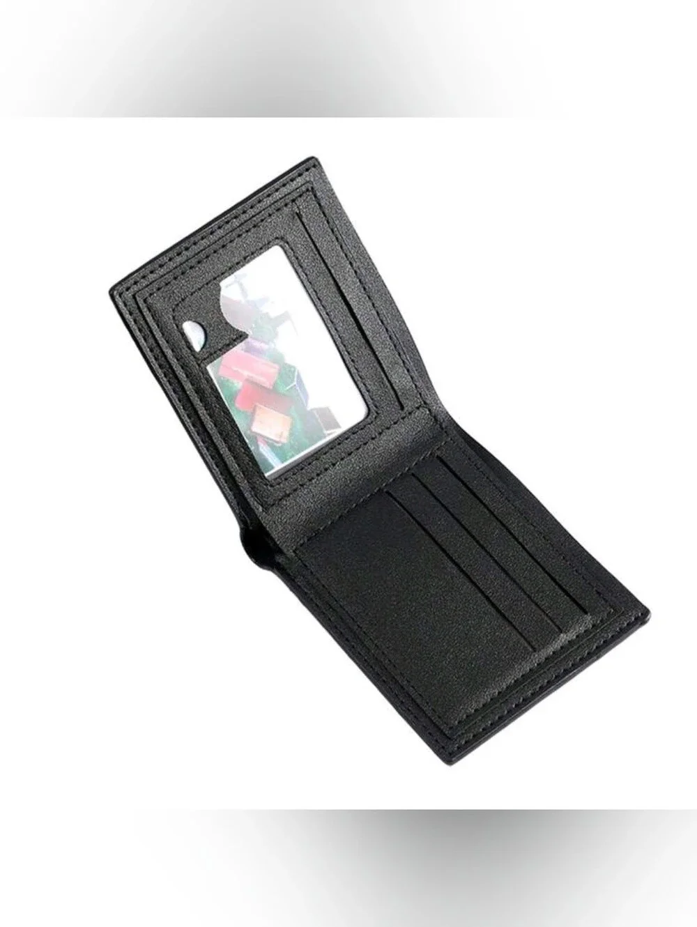 Cross-Border Wallet Bat Skull Design Short Wallet Vintage Skull Printed Bifold